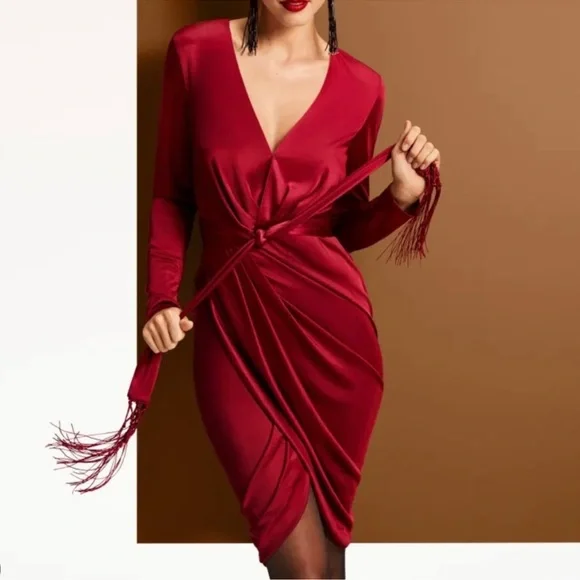 altuzarra red dress Altuzarra Lollie Gathered Stretch-knit Maxi Dress - Women - Red Dresses